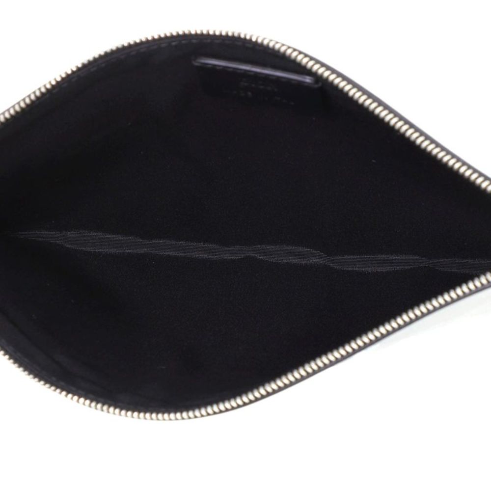 Christian Dior Homme Zip Pouch Printed Leather Black, Print - Picture 5 of 6